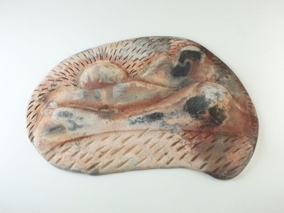 Pit-fired wall landscape #2