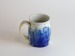 Salt-fired mugs copper and cobalt