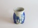 Salt-fired mugs copper and cobalt