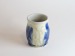 Salt-fired mugs copper and cobalt