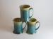Salt-fired Mugs with Oribe