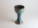 Salt-fired oribe goblets