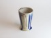 Salt-fired mugs shino glaze with cobalt